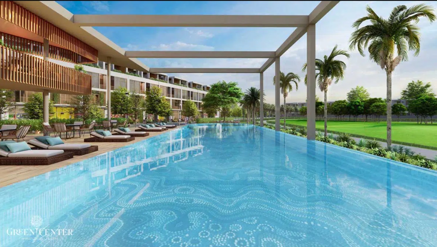 tiện ích hồ bơi blue center long an